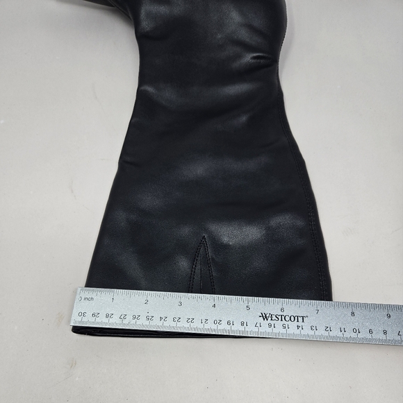 Seychelles June Black Faux Leather Mid Calf Boots Sz 7.5 Expandable Calf Gusset - Picture 12 of 12